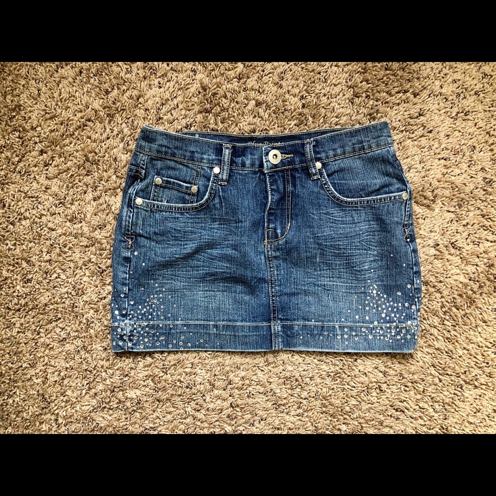 Bedazzled Jean Skirt Seen in High School Musical